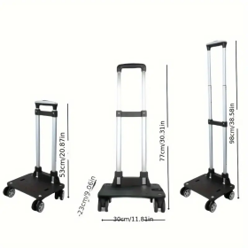 Must See PMMJ Folding Trolley  4  5 Wheels With Optional  360 Universal Wheel Ultra Flexible Lightweight PP Material
